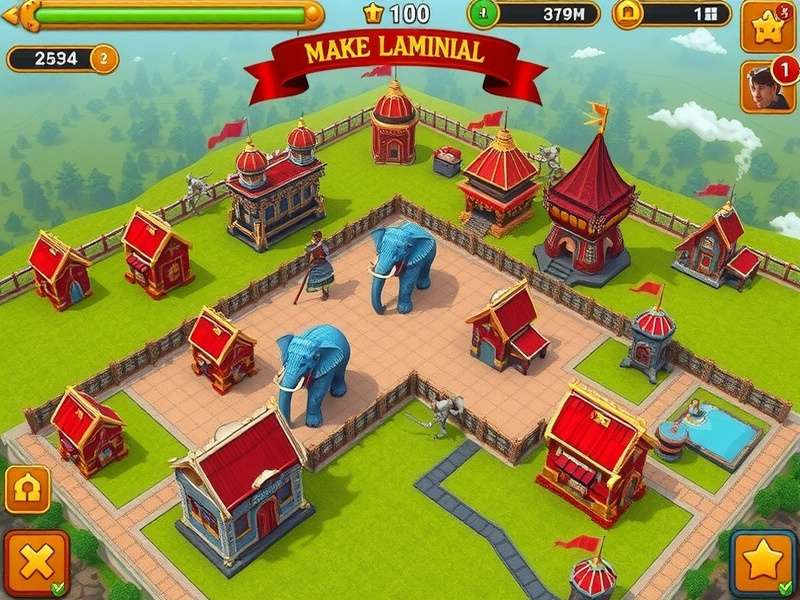 Royal Story Throne Tales gameplay screenshot showing kingdom building